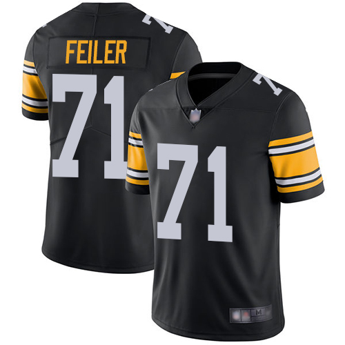 Men Pittsburgh Steelers Football #71 Limited Black Matt Feiler Alternate Vapor Untouchable Nike NFL Jersey